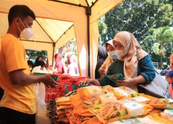 Kendalikan Inflasi, DinKUKM Dagin Kota Bogor dan Warkum Gelar Pasar Murah