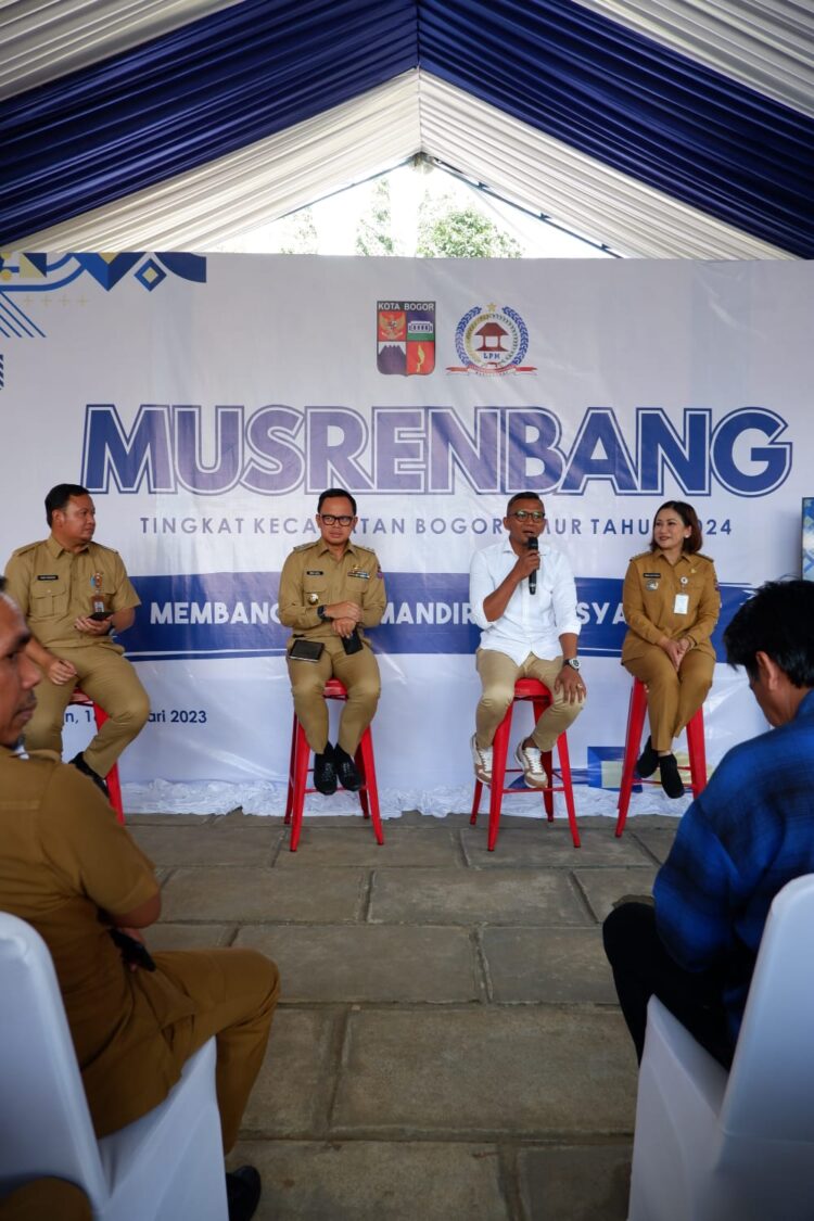 Hadiri Musrenbang Bogor Timur, JM Pastikan Pembangunan di 2024 Menjawab Kebutuhan Warga