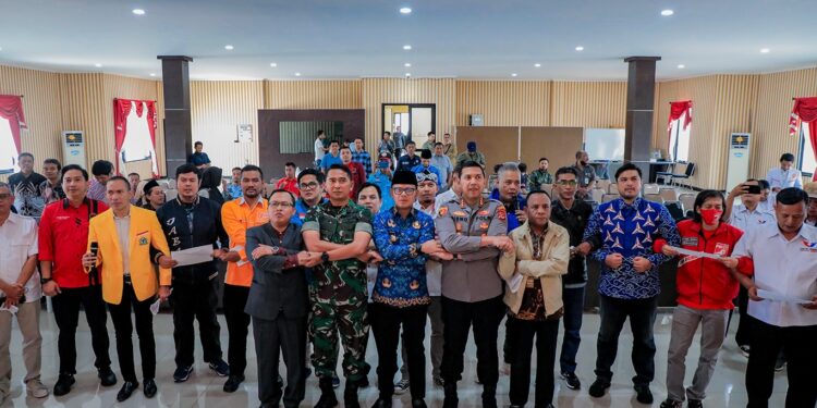 Ciptakan Situasi Aman, Forkopimda Kota Bogor Gelar Silaturahmi dan Deklarasi Pemilu 2024