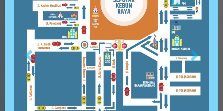 Ini Rekayasa Lalulintas Imbas Penutupan Jembatan Otista Bogor