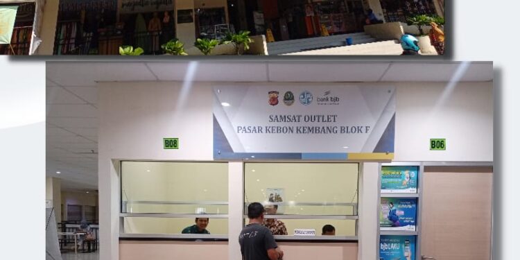 Permudah Pelayanan, Bayar Pajak Kendaraan Bisa di Blok F Pasar Kebon kembang