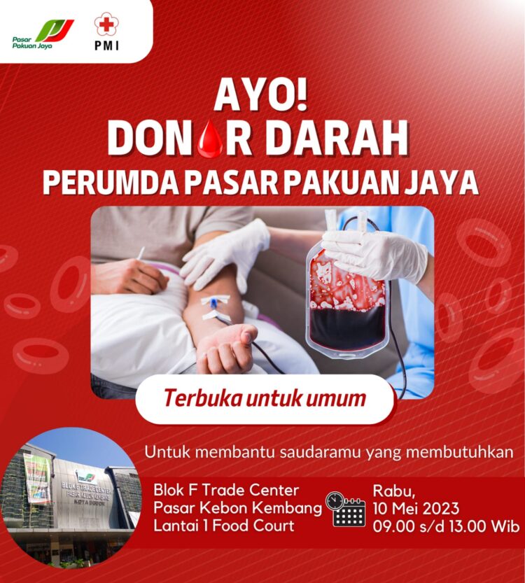 Dilaksanakan Besok, PJJ Kota Bogor Adakan Donor Darah di Blok F