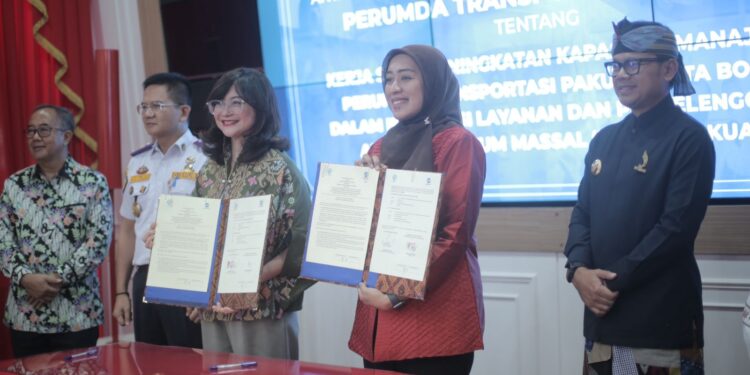 Trans Pakuan dan Trans Jakarta Tandatangani Nota Kesepakatan