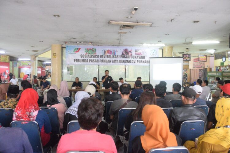 Sosialisasikan Revitalisasi Pasar Sukasari, Perumda PPJ targetkan Selesai Akhir Tahun Ini