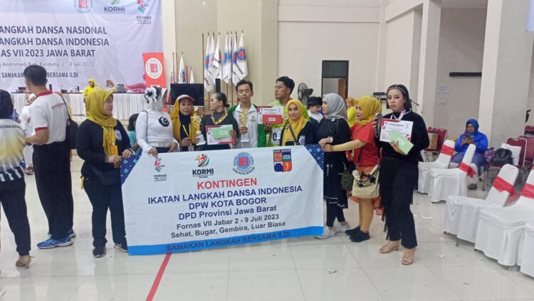 Inorga ILDI KORMI Kota Bogor saat meraih 1 Emas dan 1 Perak di ajang Fornas ke VII 2023 di Jawa Barat