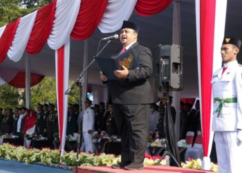 Upacara HUT RI 78, Ketua DPRD Baca Teks Proklamasi