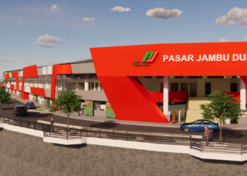 Perkembangan Revitalisasi Pasar Jambu Dua Kota Bogor Mendekati Penyelesaian