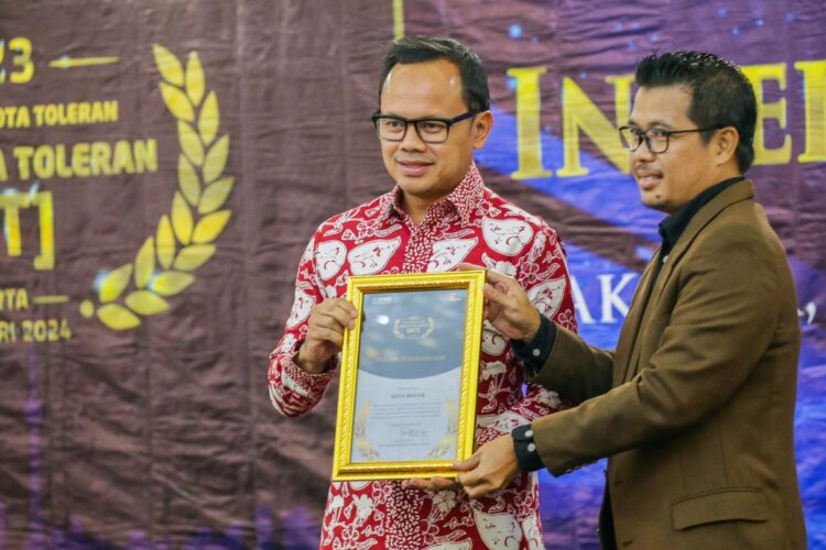 Bima Arya Sabet Penghargaan Kepemimpinan Toleransi Terbaik, Kota Bogor Ketiga Kota Besar Toleran