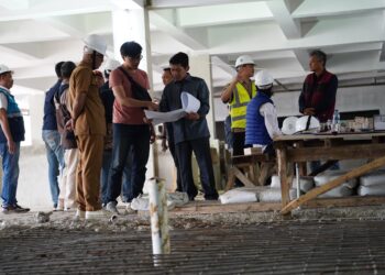 Komisi III DPRD Kota Bogor Sidak Pembangunan Pasar Gembrong Sukasari