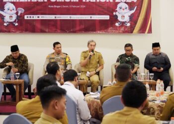 KPU Kota Bogor Gelar Rakor Persiapan Distribusi Logistik Pemilu 2024