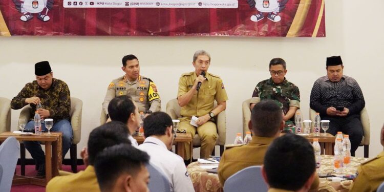 KPU Kota Bogor Gelar Rakor Persiapan Distribusi Logistik Pemilu 2024
