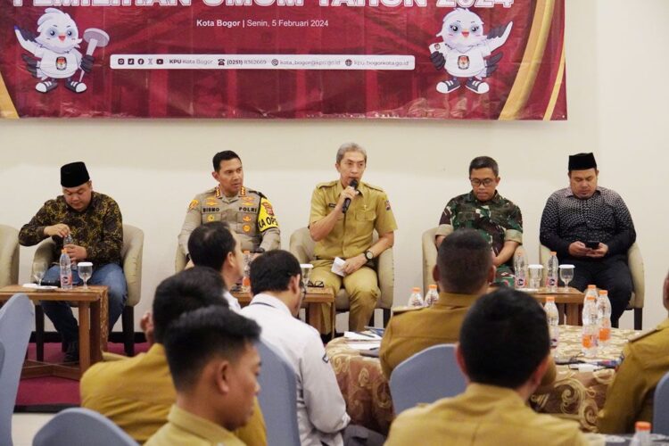 KPU Kota Bogor Gelar Rakor Persiapan Distribusi Logistik Pemilu 2024