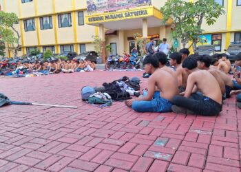 Polresta Bogor Kota Amankan Ratusan Remaja Diduga Gengster