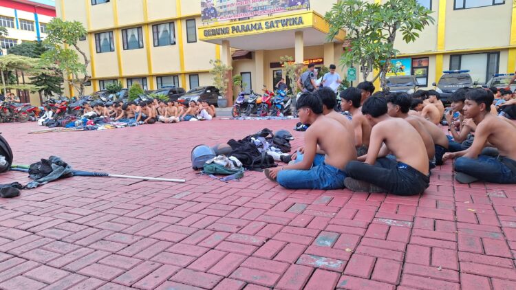 Polresta Bogor Kota Amankan Ratusan Remaja Diduga Gengster