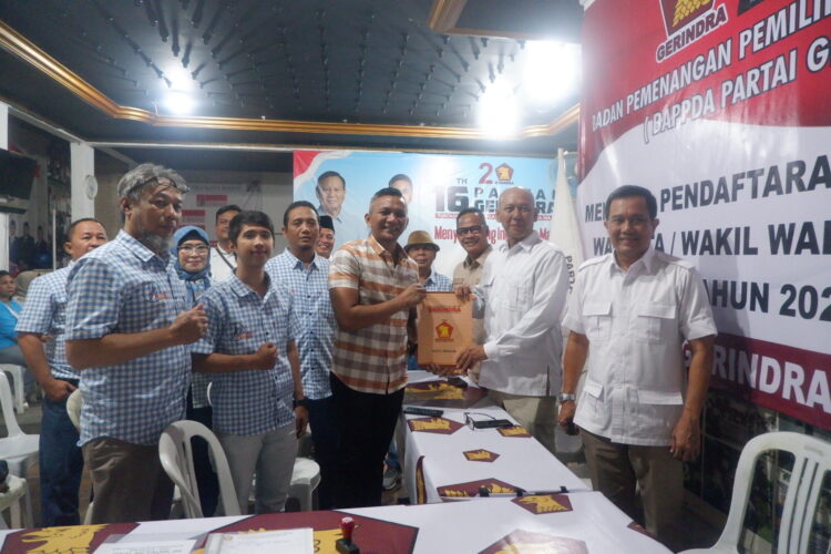Serahkan Berkas Pendaftaran, Jenal Mutaqin Pede Diusung Gerindra di Pilkada 2024 Kota Bogor