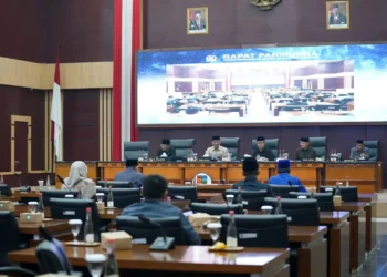 DPRD Kota Bogor menggelar rapat Paripurna agenda penyampaian hasil pembahasan Panitia Khusus DPRD Kota Bogor terkait Laporan Keterangan Pertanggungjawaban (LKPJ) Wali Kota Bogor 2023.