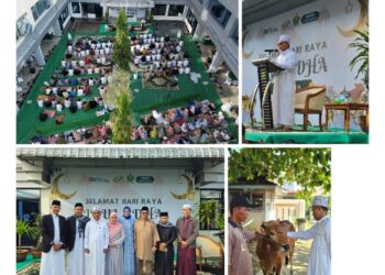 Sholat Idul Adha 1445 H dan Penyembelihan Hewan Kurban digelar di Kantor Regional V PTPN IV