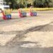Jalan Utama Dilintasi Presiden Terpilih Prabowo di Sentul City Rusak Parah