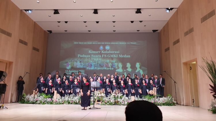 Konser Kolaborasi Paduan Suara FS GMKI 107 A Medan Feat Tiga Pianis dari Korea Selatan Mampu Hipnotis Penonton