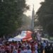 Peringati HUT ke79 RI, Bendera Sepanjang 200 Meter Diarak di Kota Bogor