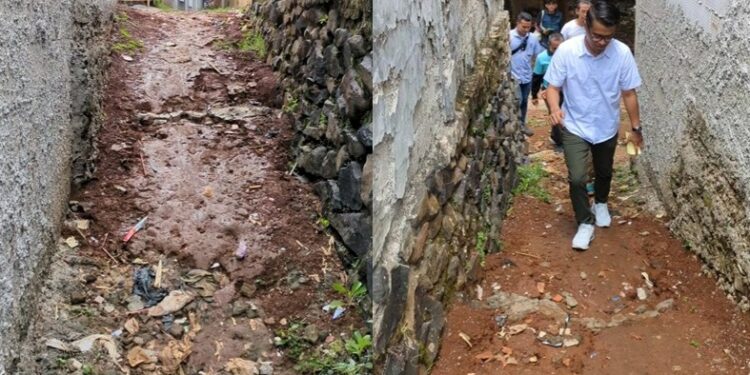 Blusukan ke Kampung Rau, Dokter Rayendra-Eka Maulana Soroti Kondisi Infrastruktur Memprihatinkan