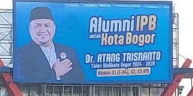 Billboard Atang Trisnanto Disabotase Orang Tak Dikena