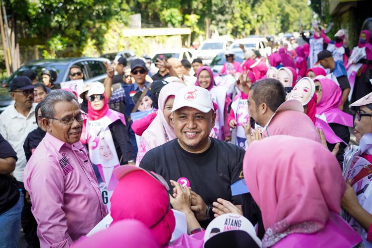 Flashmob Cara Unik Atang-Annida Sapa Masyarakat di Hari Terakhir Kampanye