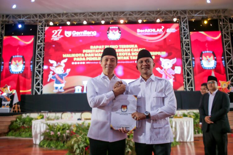 Dedie-Jenal Dilantik jadi Wali Kota dan Wakil Wali Kota Bogor pada 6 Februari