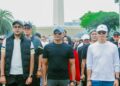 Dedie-Jenal Ikuti Latihan Baris Berbaris Jelang Pelantikan Kepala Daerah di Monas Jakarta