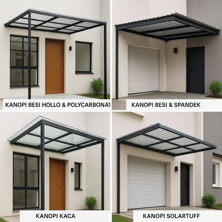 4 Pilihan Kanopi Minimalis untuk Rumah Baru Bagi Pasangan Muda! Lengkap dengan Tipsnya