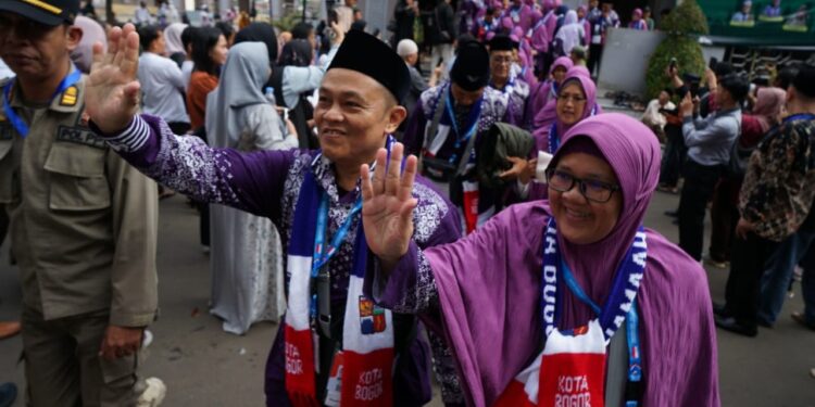 Calon Jemaah Haji Asal Kota Bogor Sukacita Menuju Tanah Suci