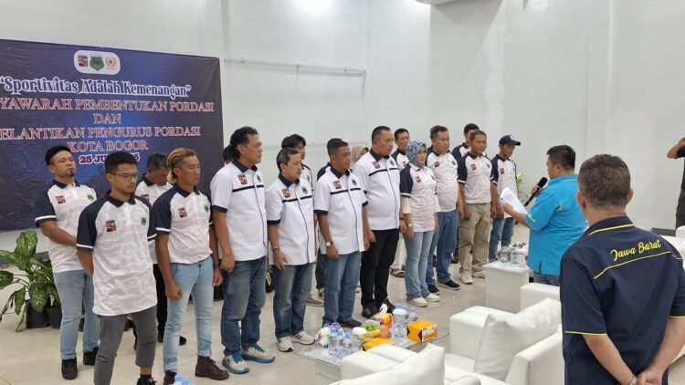 Perdana! PORDASI Dibentuk di Kota Bogor, Tommy Alexander Dilantik jadi Ketua