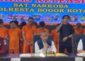 Sebulan! 33 Bandar dan Pengedar Narkoba di Kota Bogor Dibekuk Polisi, Ada yang Terancam Penjara Seumur Hidup