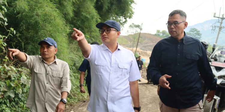 Dampingi Bupati Cek Izin Perumahan di Sukamakmur, Ketua DPRD Sastra Winara Minta Cabut Izin Pengembang Nakal