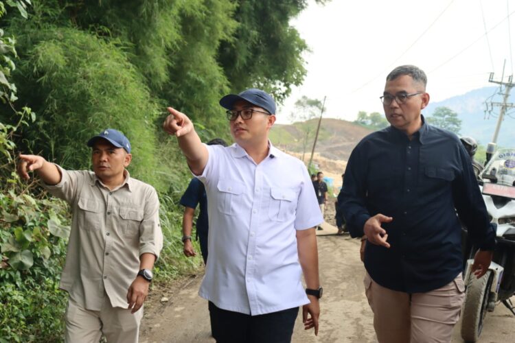 Dampingi Bupati Cek Izin Perumahan di Sukamakmur, Ketua DPRD Sastra Winara Minta Cabut Izin Pengembang Nakal