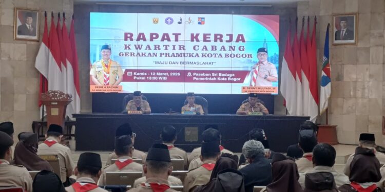 Rakercab Pramuka Kota Bogor 2026 Rumuskan Program Strategis, Dedie Rachim Tekankan Sinergi Pembangunan Daerah