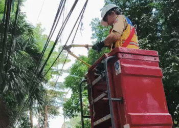 Semrawut! Dedie Rachim Potong Kabel Internet di Sepanjang Jalan Sudirman Bogor