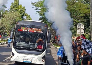Kabupaten Bogor Luncurkan 4 Bus Listrik Gratis di Momen CFD, Uji Coba Berlaku Tiga Bulan