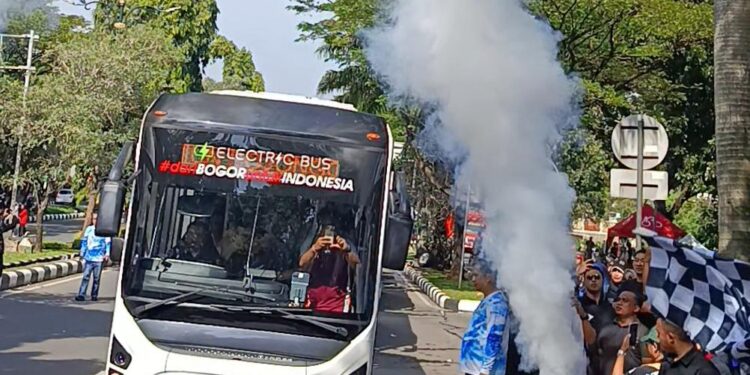 Kabupaten Bogor Luncurkan 4 Bus Listrik Gratis di Momen CFD, Uji Coba Berlaku Tiga Bulan
