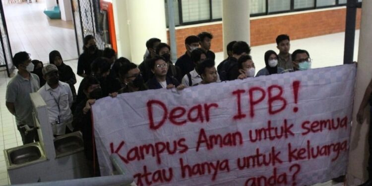 Koalisi Mahasiswa Peduli IPB Tuntut Rektor Tindak Tegas Pelaku Pelecehan Seksual di Lingkungan Mahasiswanya