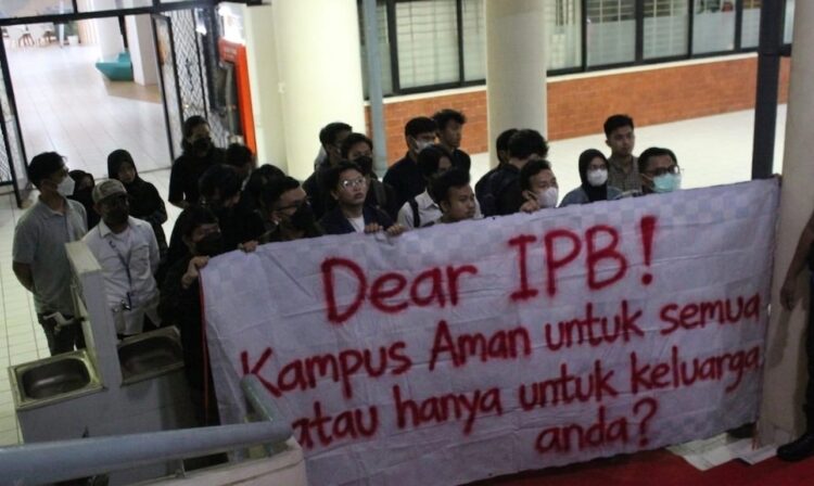 Koalisi Mahasiswa Peduli IPB Tuntut Rektor Tindak Tegas Pelaku Pelecehan Seksual di Lingkungan Mahasiswanya