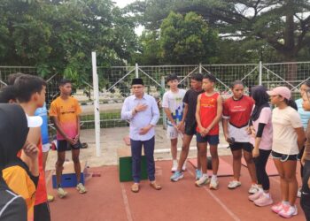 Hari Pertama Menjabat! Ketua KONI Kabupaten Bogor Tancap Gas Pantau Latihan Atlet di Pakansari