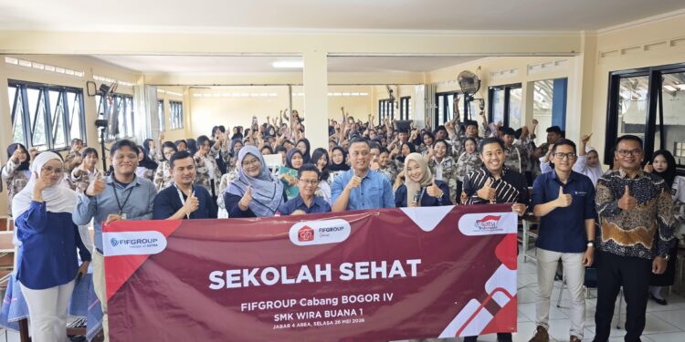 FIFGROUP Bogor IV Gelar Sekolah Sehat di SMK Wira Buana, Siswa Belajar PHBS hingga P3K