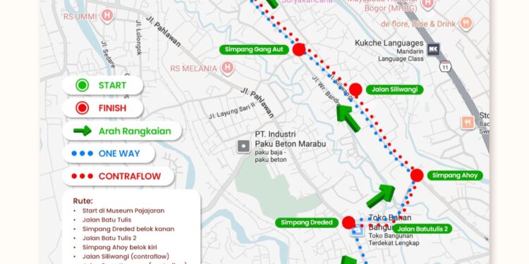 Bakal Dihadiri KDM! Satlantas Kerahkan 200 Personel Amankan Kirab Budaya di Bogor, Simak Rute dan Pengalihan Arusnya