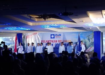 PAN Kota Bogor Lantik Ribuan Relawan hingga Pengurus Kecamatan, Dedie Rachim Pasang Target 10 Kursi DPRD di Pemilu 2029