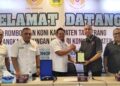 KONI Kabupaten Bogor jadi Rujukan, Kabupaten Tangerang Belajar Pembinaan Atlet dan Anggaran, Sepakat Gelar Sparing Atlet Jelang Porprov 2026