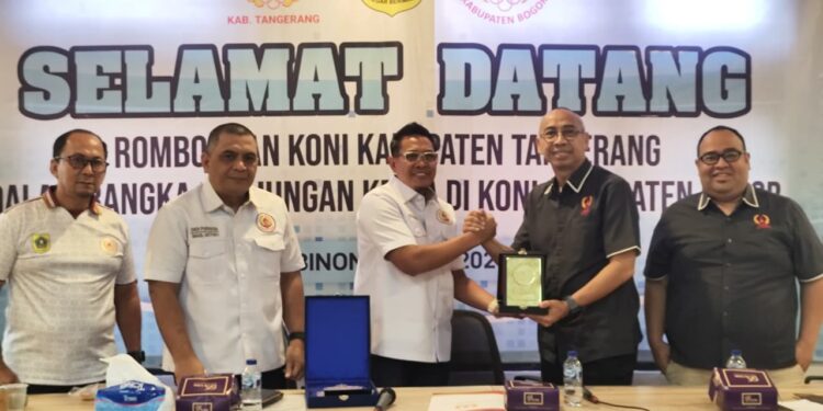 KONI Kabupaten Bogor jadi Rujukan, Kabupaten Tangerang Belajar Pembinaan Atlet dan Anggaran, Sepakat Gelar Sparing Atlet Jelang Porprov 2026