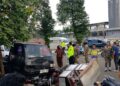 Belajar Nyetir Berakhir Petaka, Mobil Pikap Tabrak Pesepeda dan Pedagang di Pakansari Bogor