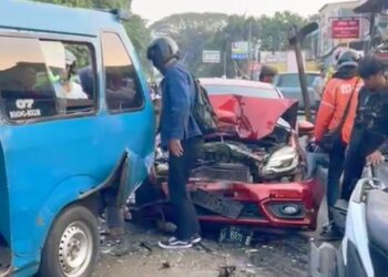 Hasil Penyelidikan Polisi: Honda Brio Diduga Picu Tabrakan Beruntun 6 Kendaraan di Bogor