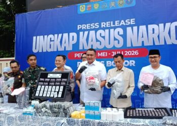 Polres Bogor Bongkar 74 Kasus Narkoba, 95 Tersangka Ditangkap dan Lebih dari 1 Juta Butir OKT Disita